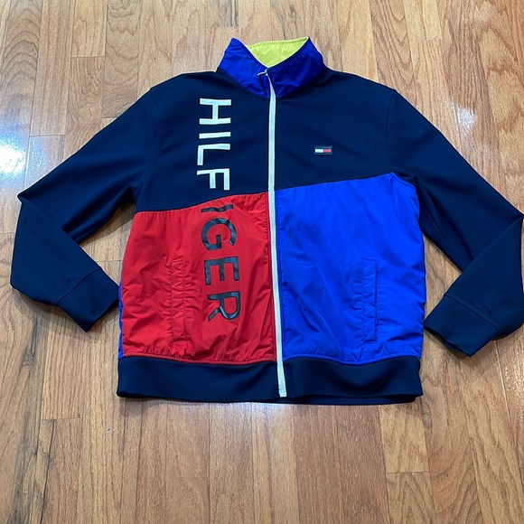 Tommy Bahama Other - Tommy Hilfiger Size XXL Jacket Pockets inside & outside Color Block Retro
